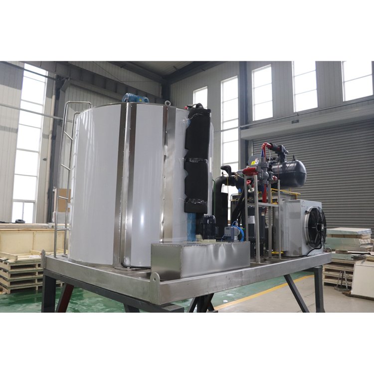 15t Per Day Fish Plant Unit Flake Ice Maker Machine with air Cooled Condenser