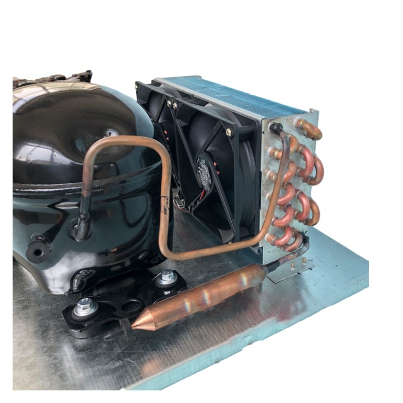 BD75HC Air-cooled Refrigerator Freezer R134a DC 12V 24V Compressor Condensing Refrigeration Unit