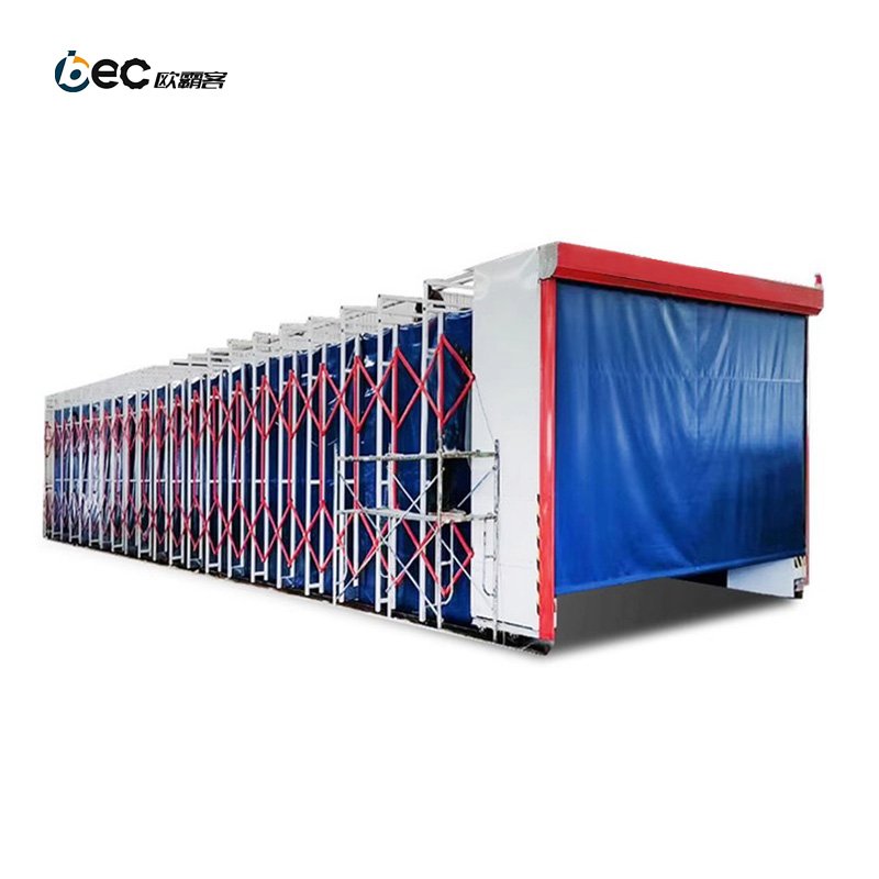 Retractable Spray Booth Paint Cabin Support OEM Paint Booths with Natural Ventilation System Removable Spray Space Without Heat