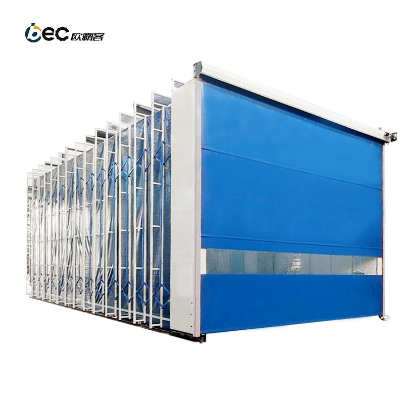 Retractable Spray Booth Paint Cabin Support OEM Paint Booths with Natural Ventilation System Removable Spray Space Without Heat
