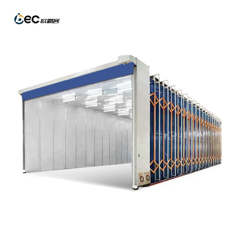 Retractable Spray Booth Paint Cabin Support OEM Paint Booths with Natural Ventilation System Removable Spray Space Without Heat