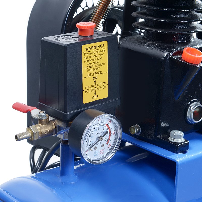 SPERAN Portable Air Compresor 0.75Kw 1Hp 30L Single Cylinder Piston Type Belt Driven Air Compressor