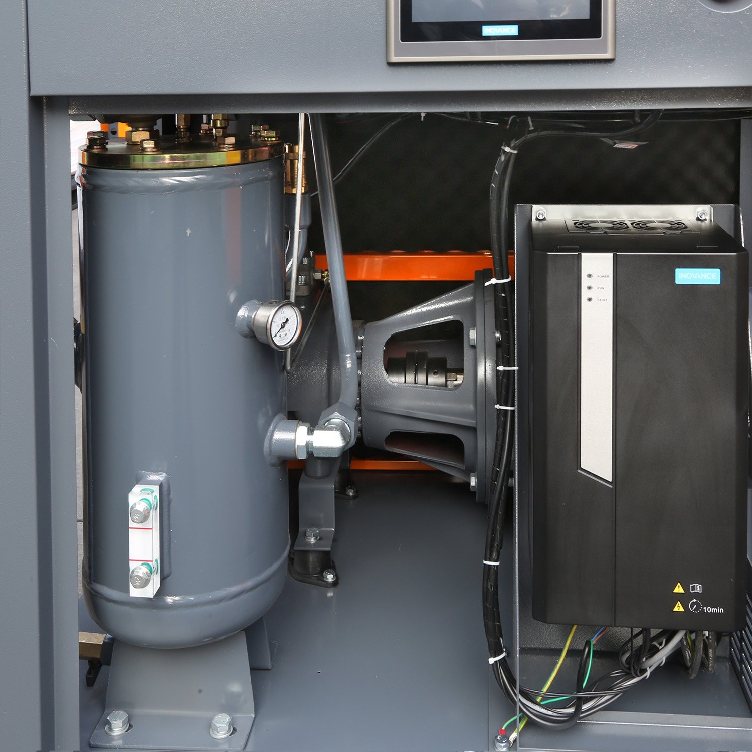 Compressor 20hp 2.5m3/Min 2.3m3/Min Belt Drive Oil Injected Screw Air Compressor