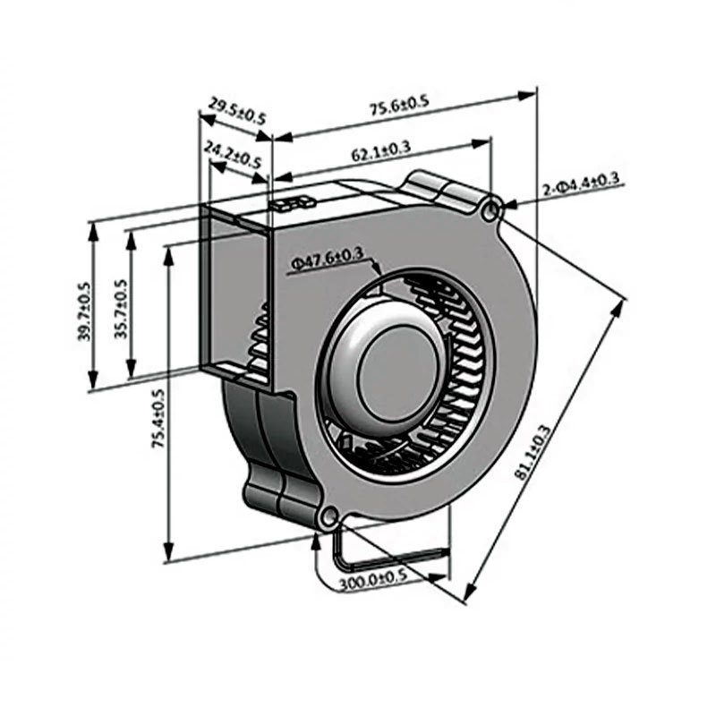 DC 5v Turbofan High Speed USB Adjustable Cooling Blower for Outdoor Ovens Centrifugal Axial Flow Fan