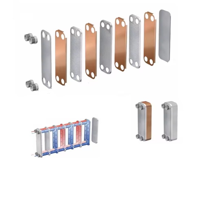 High Quality Copper / Stainless Steel 304/316 Brazed Plate Heat Exchanger Price for Swimming Pool