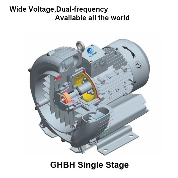 Single Phase 400W Regenerative Blower Fan for Vacuum or Blowing