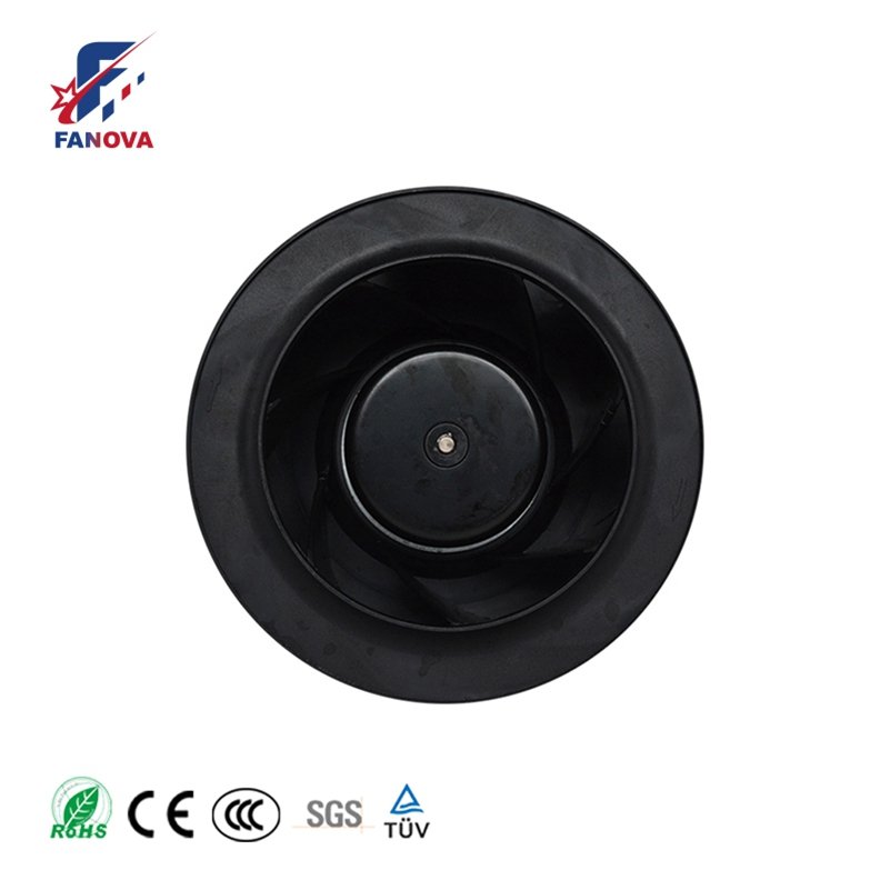 220mm 230V Low Noise High Volume EC Backward Curved Centrifugal Blower Fan for FFU