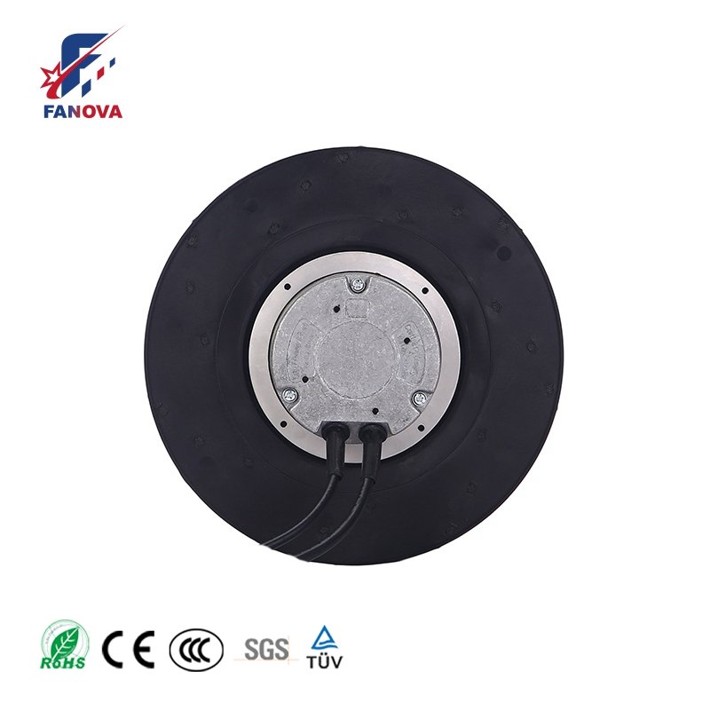 175mm DC 24V 48V External Rotor Brushless Motor Clean Energy Radia Backward Curved Centrifugal Fan