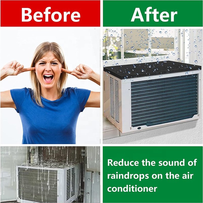 Removable AC Rain Cover Air Conditioner Top Pad for Stop Dropping Noise air Conditioner Drip Cushion
