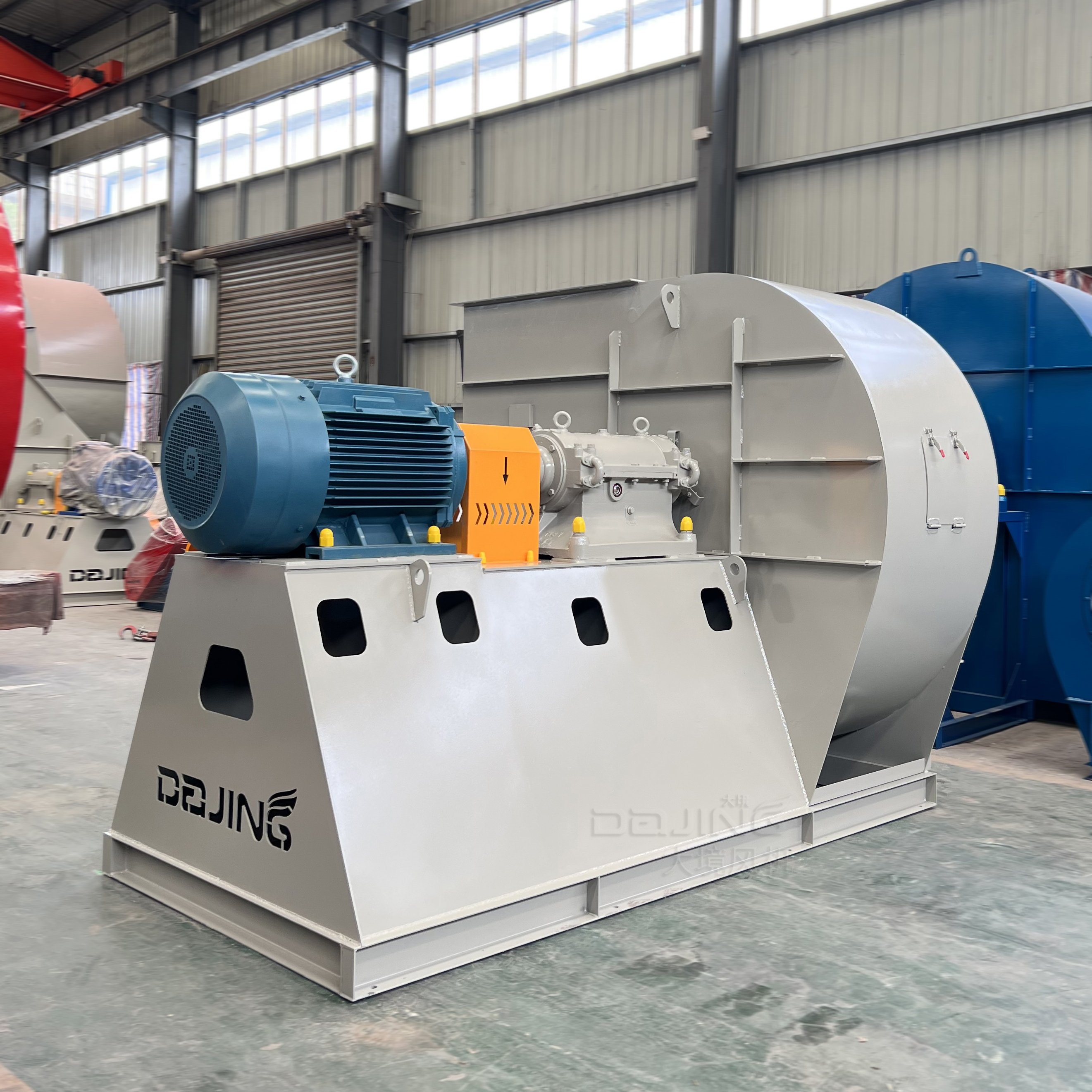 Nicotra Big Industrial Bearing air Exhaust Industrial Centrifugal Fan Blower Dust Exhaust air Blower Centrifugal Blower Fans