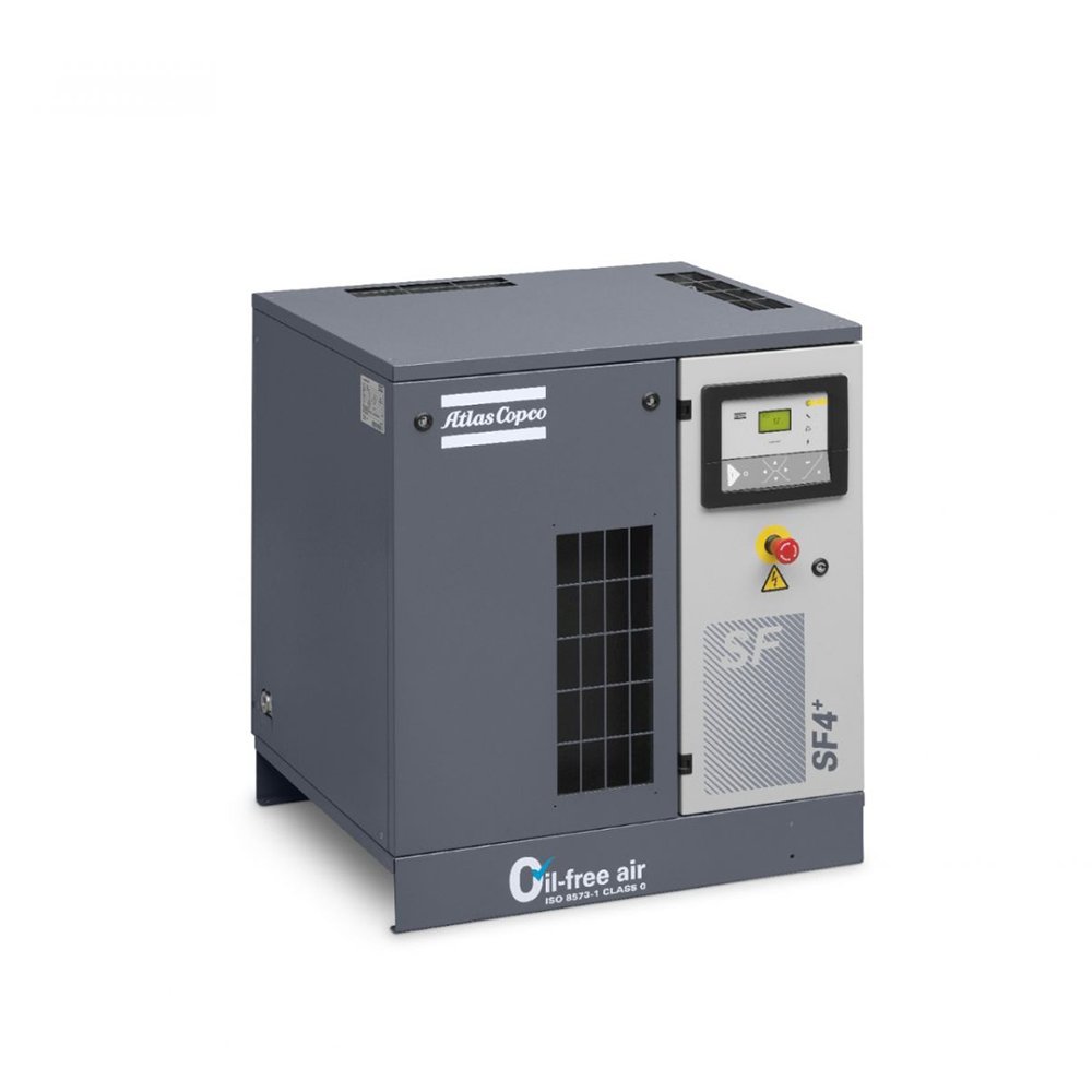 China Supplier Atlas Copco air Compressor Sf4 Sf8 2.2KW 3.7KW Oil-free Scroll Oil Free Screw air Compressor