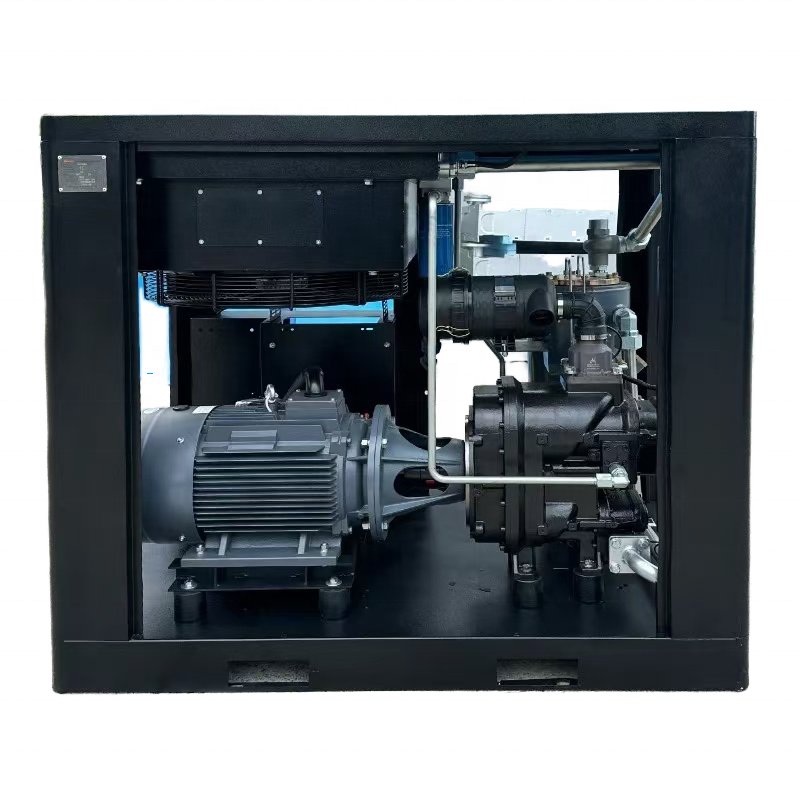 High-Efficiency 22KW Two-Stage Compressed Air Compressor with PLC Oil & Gas Separator Variable Frequency Pressure