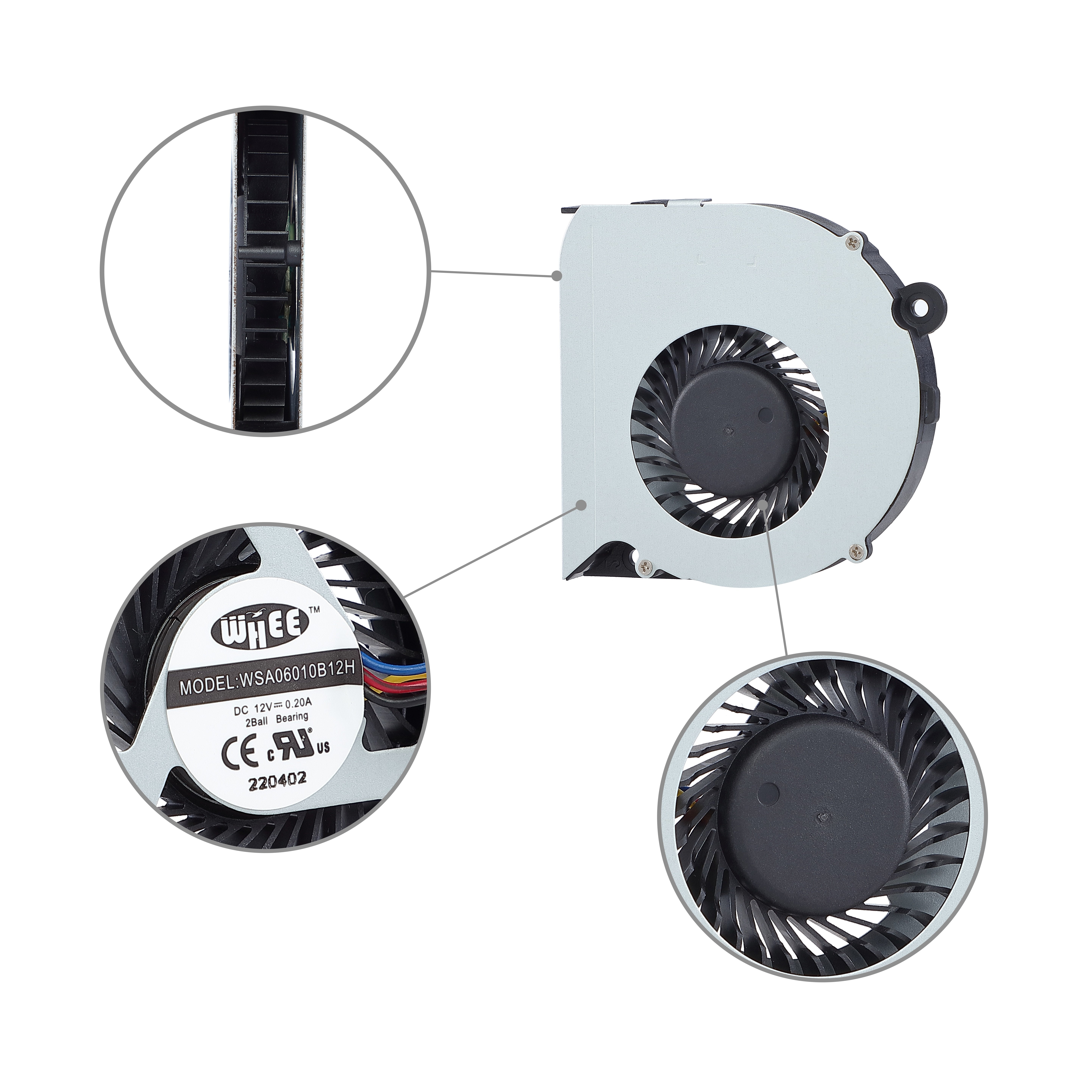 Factory Supplied 6009 6309 DC 5v 12v Centrifugal air Flow Fan Projector Turbo Fan Cooling Blower Fan 6010