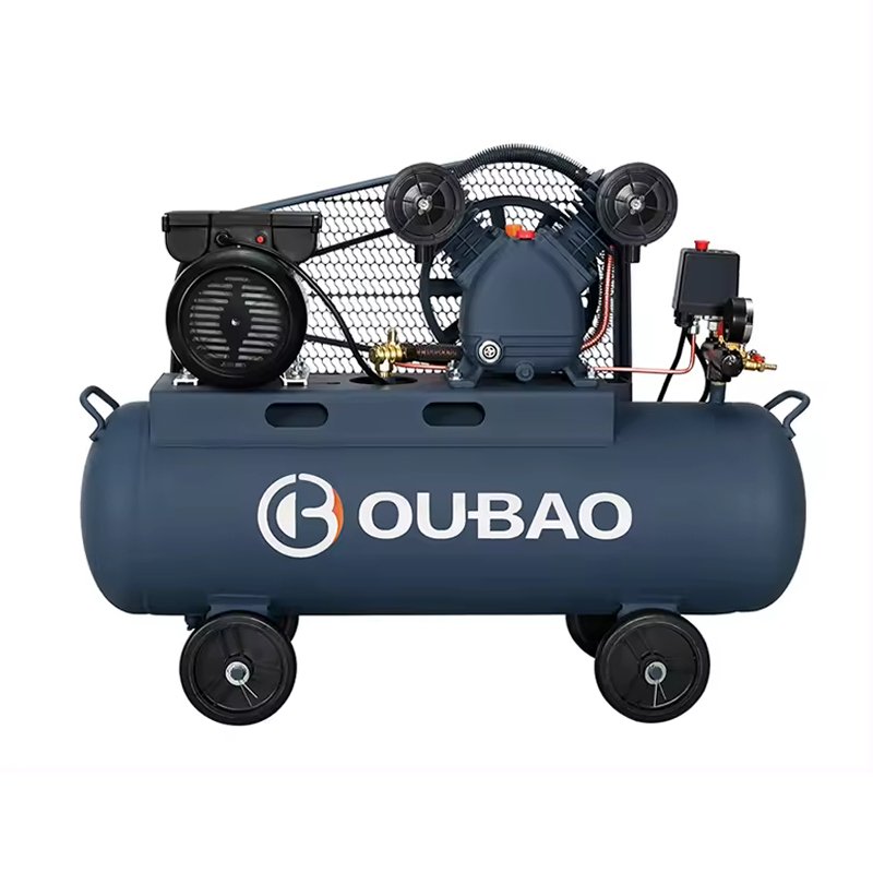OUBAO Compresor De Aire Industrial 60 Liter 1.5Hp Low Noise Belt Type Air Compressor