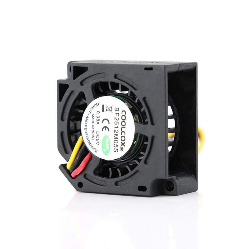 CoolCox 25x25x12mm Blower Fan,25mm 5v Cooling Fan ,air Exhaust Cooler for Micro Projector,Beauty Instrument,security Devices