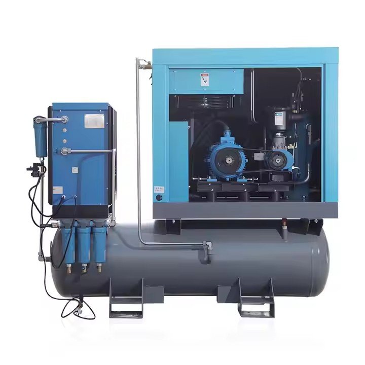 15kw Laser Cutting All in One Combined Rotary Screw Air Compressor with Dryer