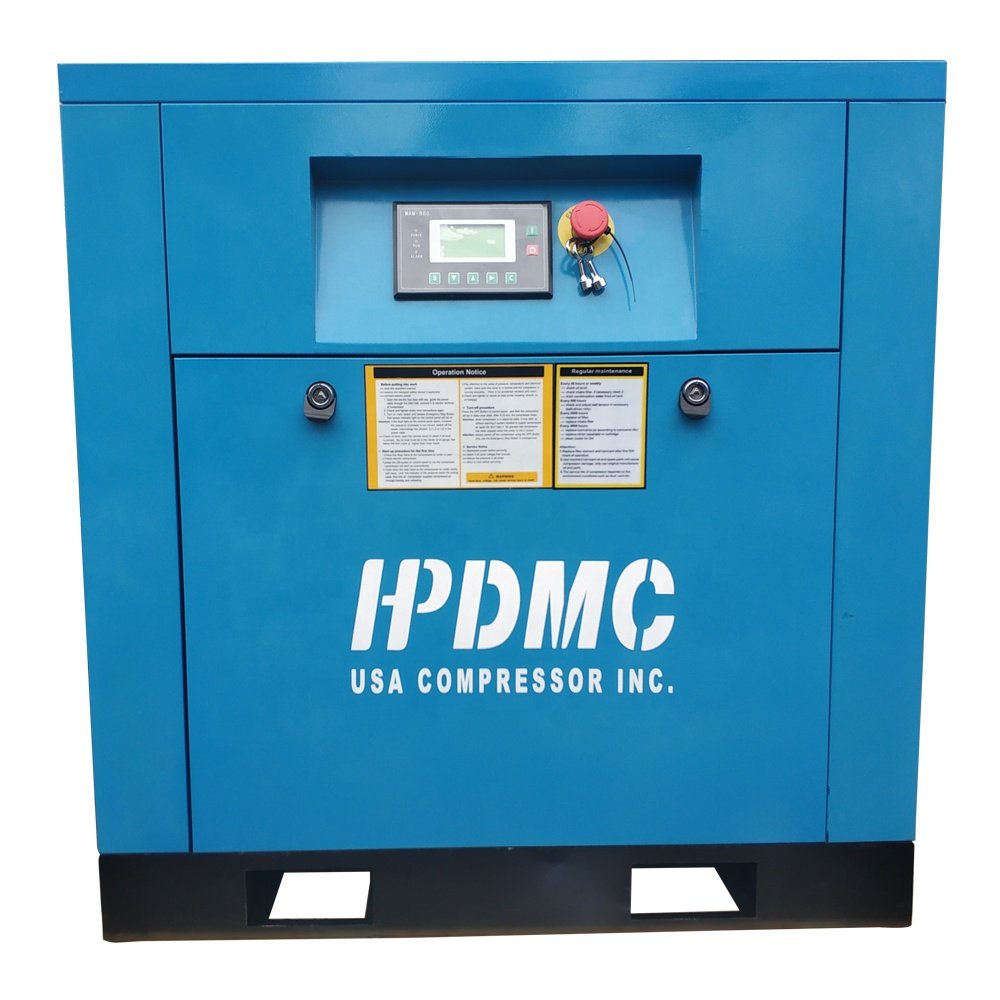7.5HP 5.5kw 10Bar 380V 50HZ 35CFM IP23 Motor Screw air Compressor