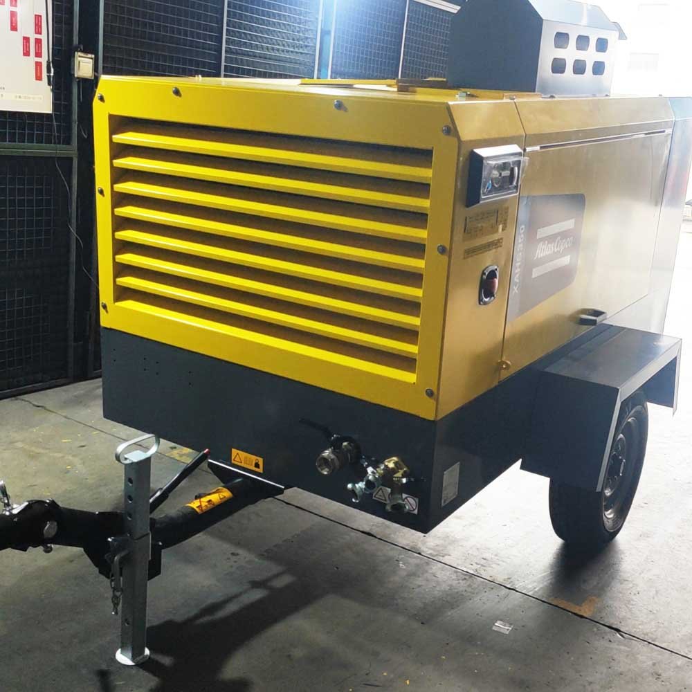 Atlas Copco New Condition Medium Diesel XAHS350 XAHS400 Screw Mobile Air Compressor Machines 12bar 18bar 350cfm