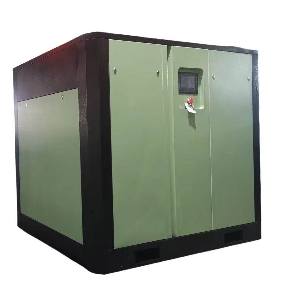 55KW 75HPScrew air compressor 75HP fixed speed and variable speed with inverter industrial use factory price IP55 motor