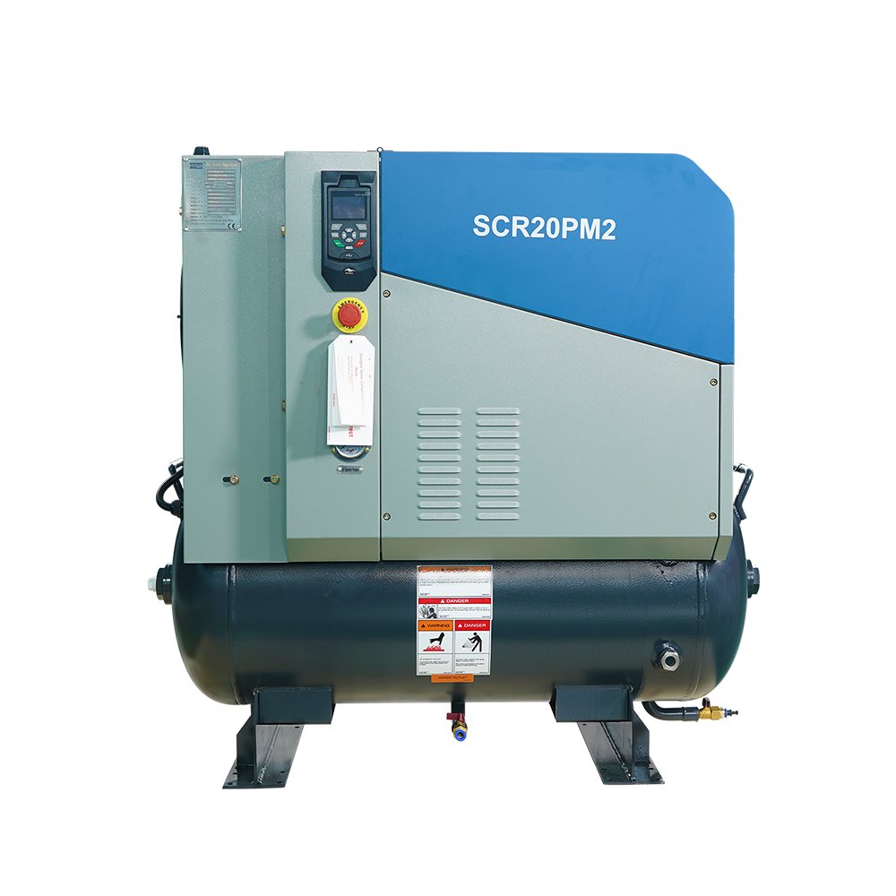 15KW 20HP Shanghai Great Brand 7 bar Screw Permanent Magnet Frequency Inverter air Compressor SCR20PM2