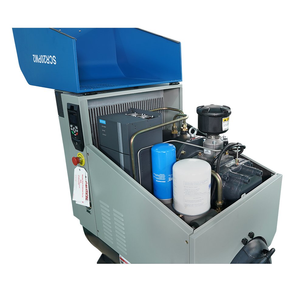 15KW 20HP Shanghai Great Brand 7 bar Screw Permanent Magnet Frequency Inverter air Compressor SCR20PM2