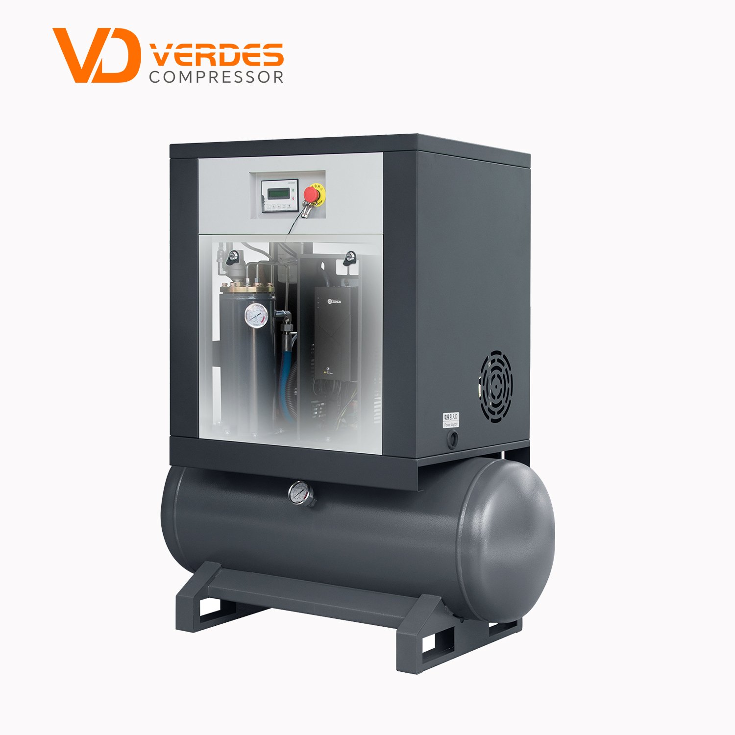 VERDES Direct Driven Energy Saving Air-Compressor Industry Small Rotary Screw Air Compressor Machine Price