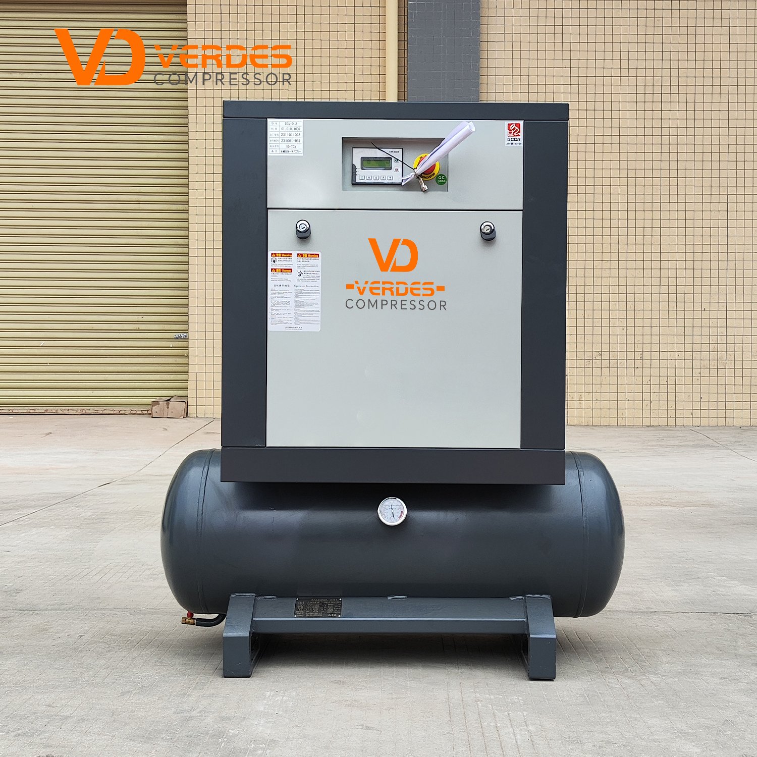 VERDES Direct Driven Energy Saving Air-Compressor Industry Small Rotary Screw Air Compressor Machine Price