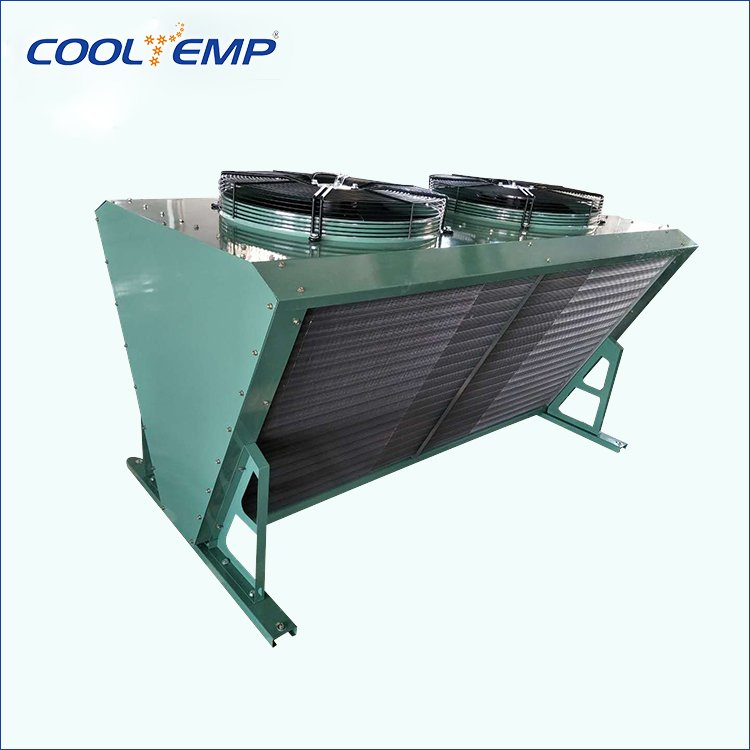 Air Cooled Industrial Cold Room Condenser With V Type Condenser Coils