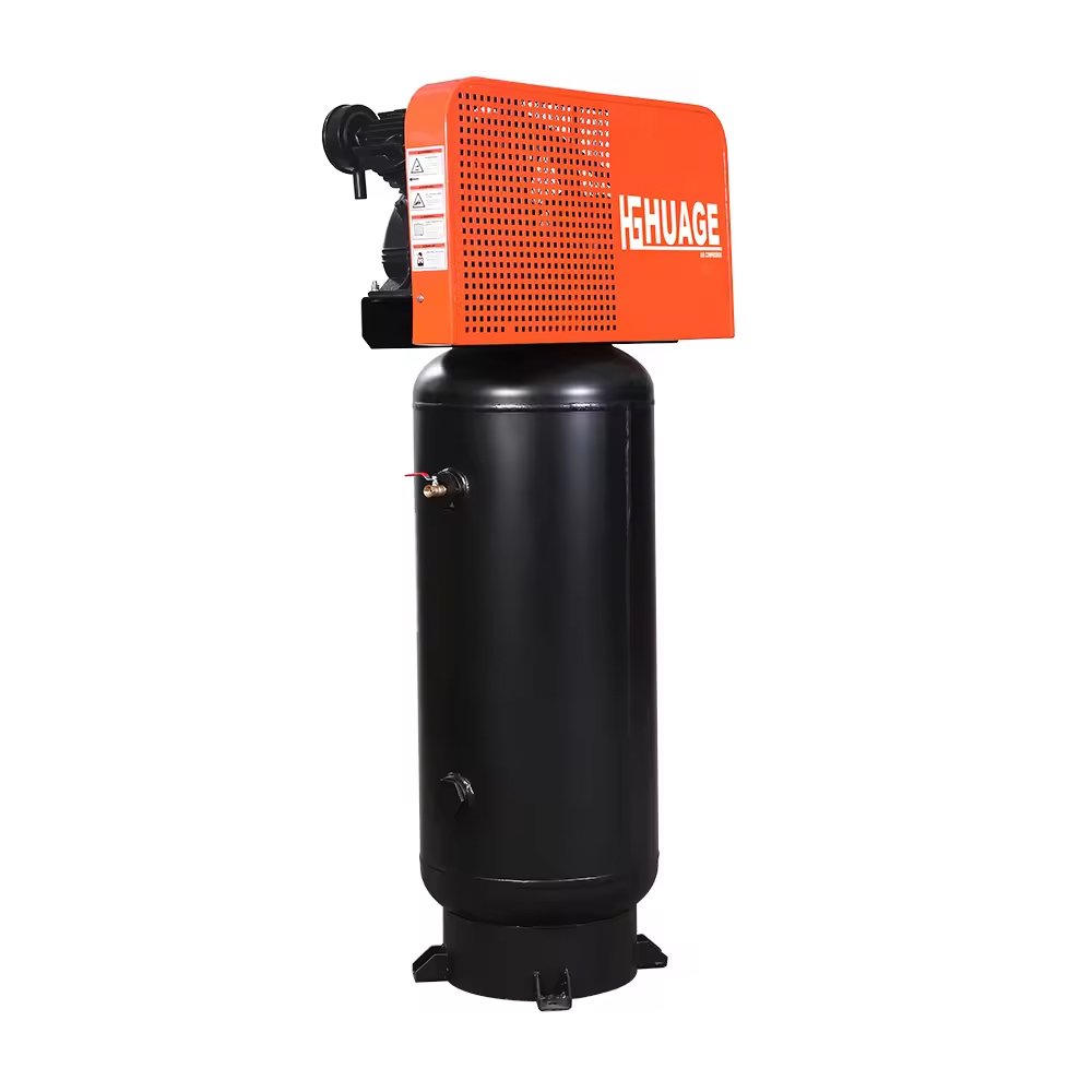 10 bar 60 Gallon 5.5hp Oil Lubricant Vertical Belt Drive air Compressor