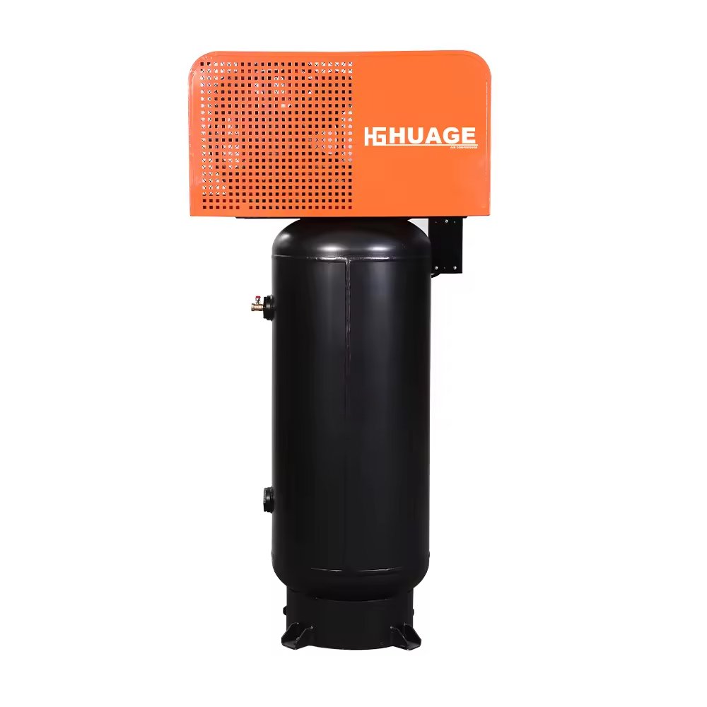 10 bar 60 Gallon 5.5hp Oil Lubricant Vertical Belt Drive air Compressor