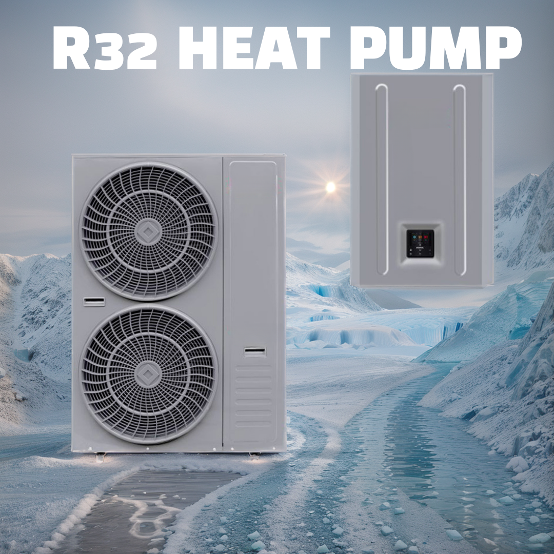 All-in-one R290 Heat Pump DC Inverter EVI With Condensing Motor Core 3KW Floor-standing for Home or Hotel Use