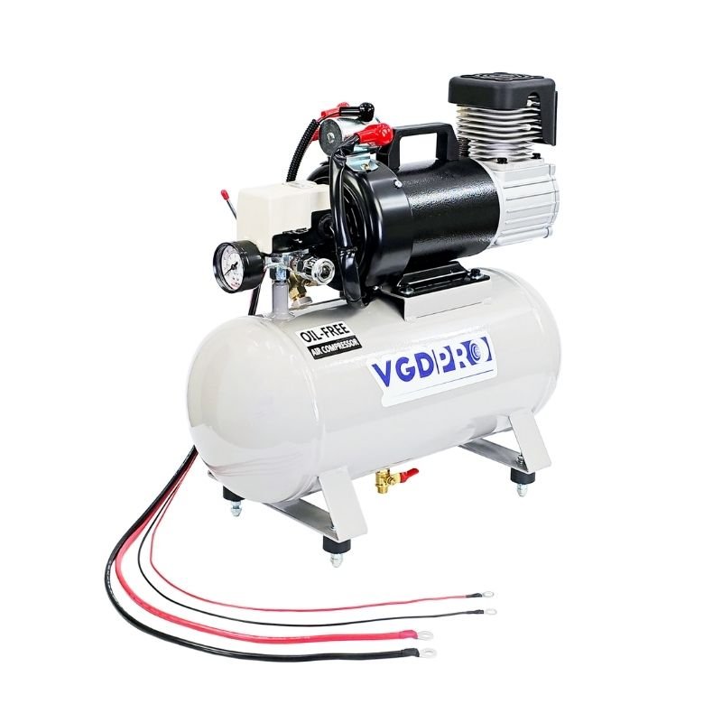 Professional 12V DC Weatherproof Small Powerful 25 Liter Tank Heavy Duty Truck Piston Oil-Free Portable Air Compressor