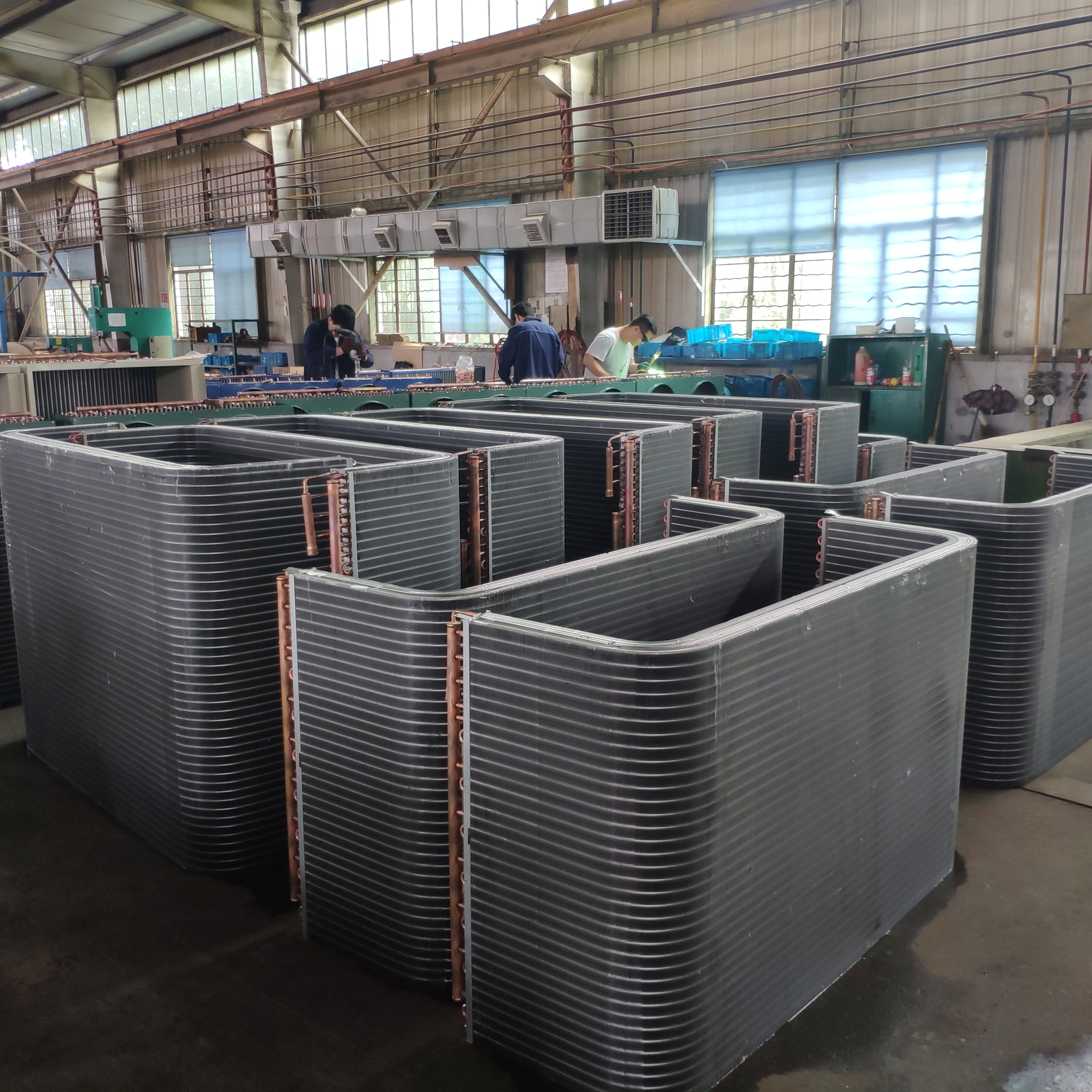 U-Shape Copper Tube Aluminum Fin Refrigeration Parts Condenser for Condensing Units/Air Conditioning