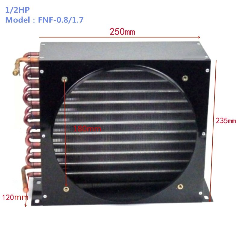 FNF Conventional air Cooled Condenser Coil with Shell