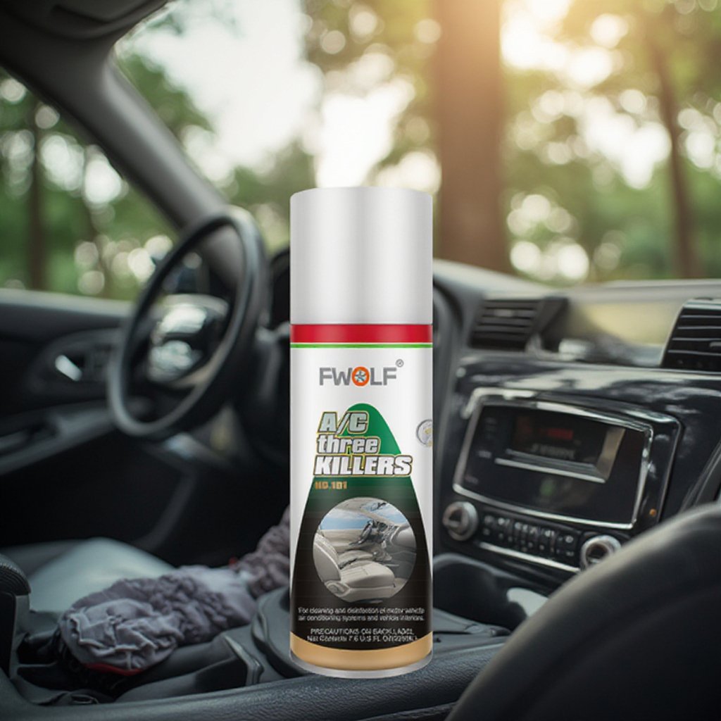 FWOLF Auto Air Conditioning Deodorant & Bactericide Aerosol Spray Strong Chemicals for Efficient Car Care OEM/ODM