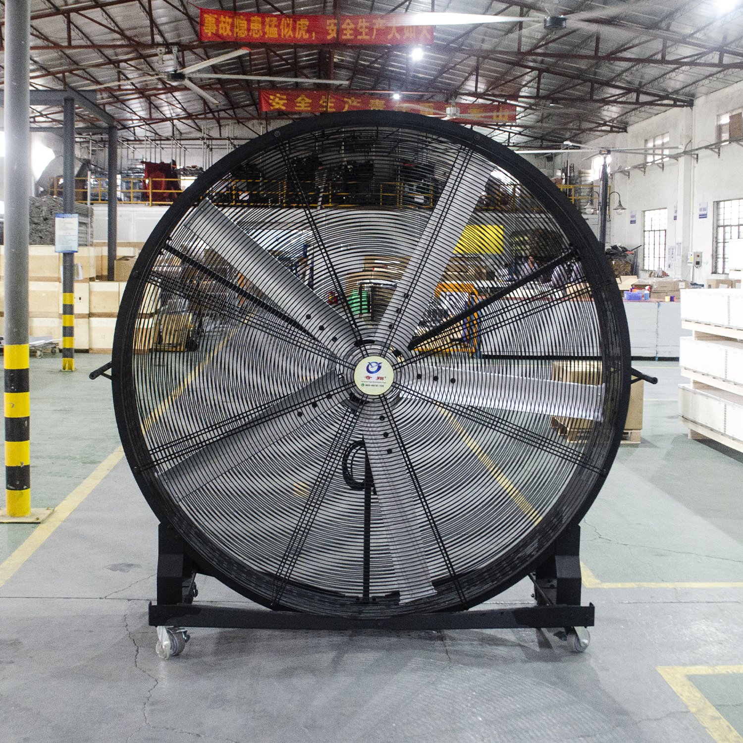 High Quality 2M PMSM Industrial Mobile Fan 220V/380V Workshop Warehouse Movable Portable Fan Big Size Industrial Blower Fan