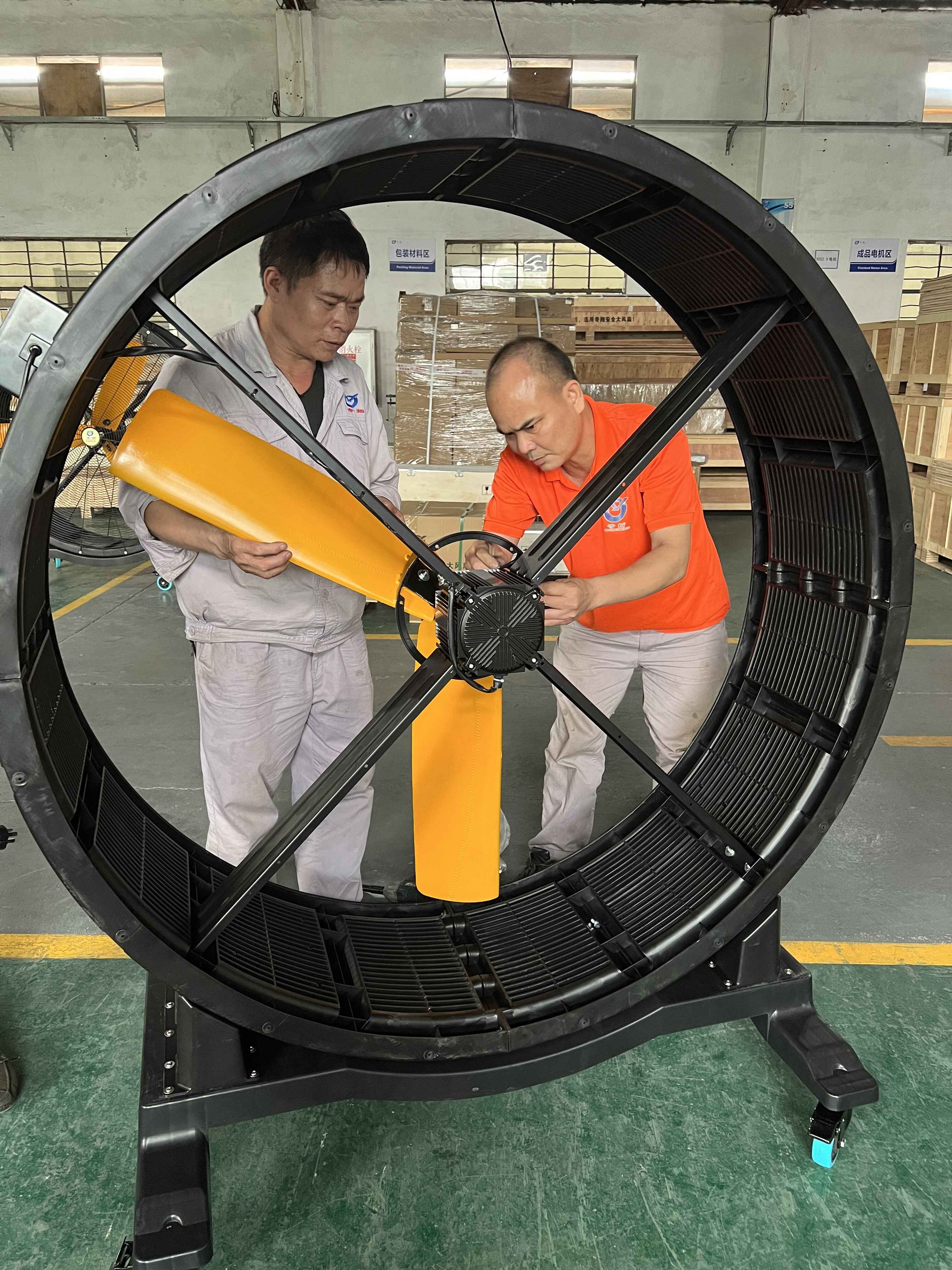 High Quality 2M PMSM Industrial Mobile Fan 220V/380V Workshop Warehouse Movable Portable Fan Big Size Industrial Blower Fan