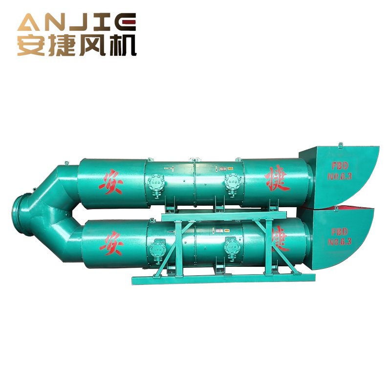 China Explosion Proof Pressed in Counter Rotating Axial Flow Fan Underground Coal Mines Cave Ventilation Fan
