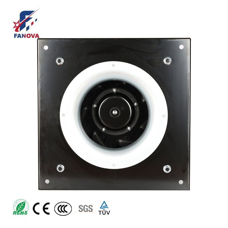 310mm 48V Centrifugal Fan Rotor Motor EC DC Backward Ventilation Exhaust Fans With Bracket for AHU FFU air Exchanger