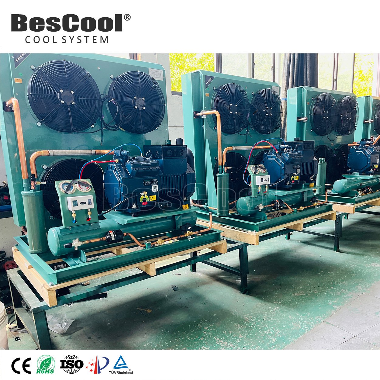 Donpos 380v 5~25hp Cold Room Refrigeration Compressor Unit Air Cooling Condensing Unit for Cold Room