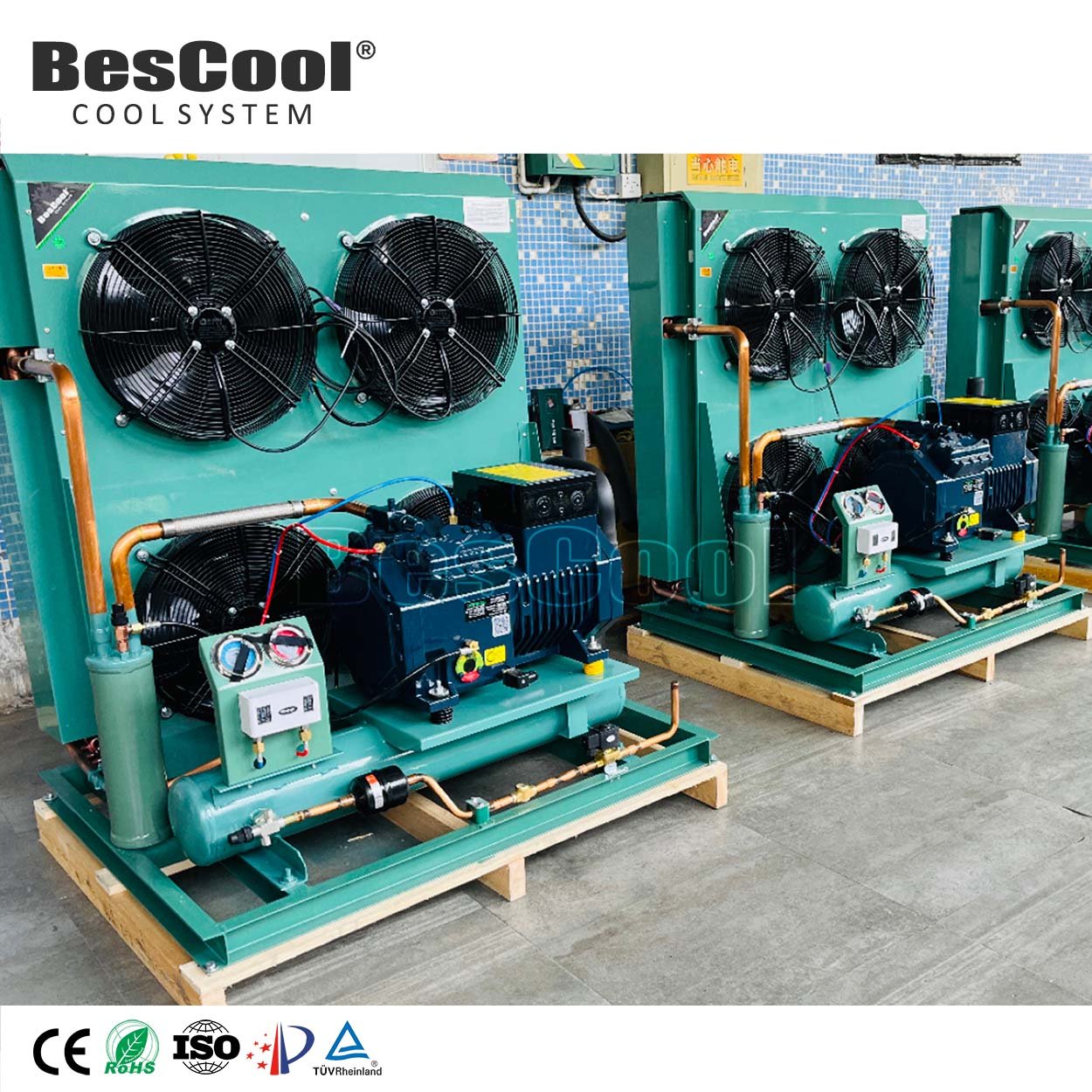 Donpos 380v 5~25hp Cold Room Refrigeration Compressor Unit Air Cooling Condensing Unit for Cold Room