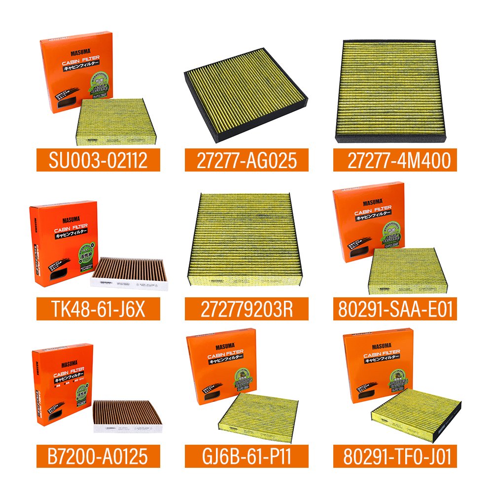 MASUMA Auto Parts Car AC Cabin Filter Auto Spare Parts Cabin Filters for LEXUS for SUBARU for TOYOTA