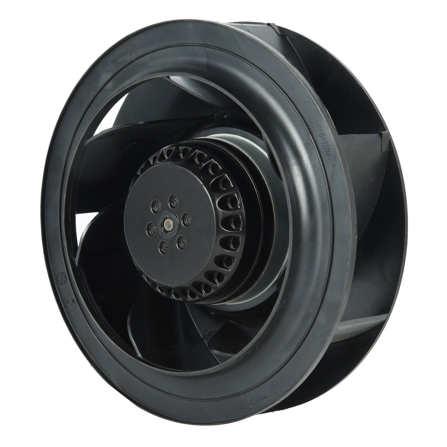 133mm Pa66 129CFM Centrifugal Turbine Fan Plastic Backward Centrifugal Fan with Ball Bearing for Ventilation