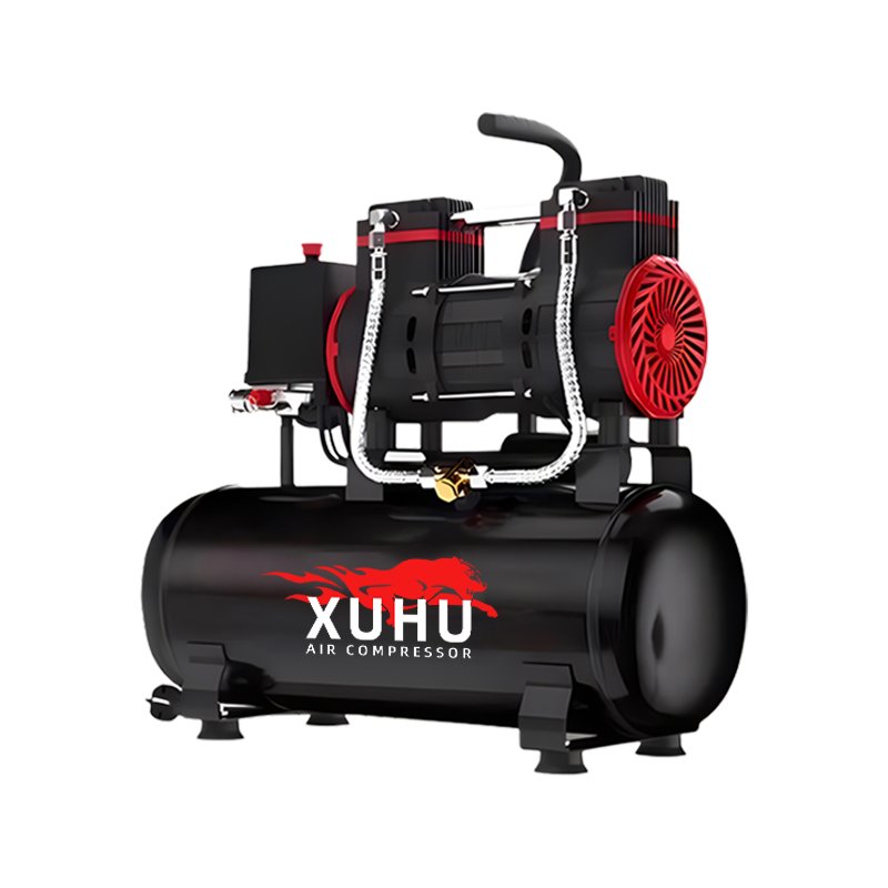 Professional Design 1680W-12L Silent Oil Free Mini Air Compressor 90l/min Exhaust Volume Air Compressor Shanghai Portable 8bar