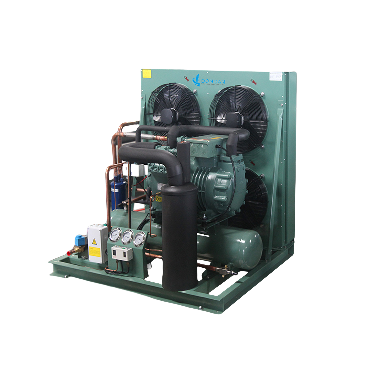 R404A R507A Refrigerant Cold Storage Freezer Refrigeration Air Cooled Condensing Unit Cold Room Condenser Unit Cooler 1 Set