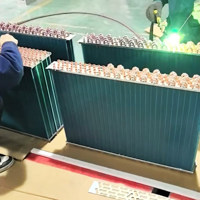 Refrigerator Hvac Heat Exchanger Copper Tube and Copper Finned Aluminum Fin Type Condenser Coil Evaporator Coil