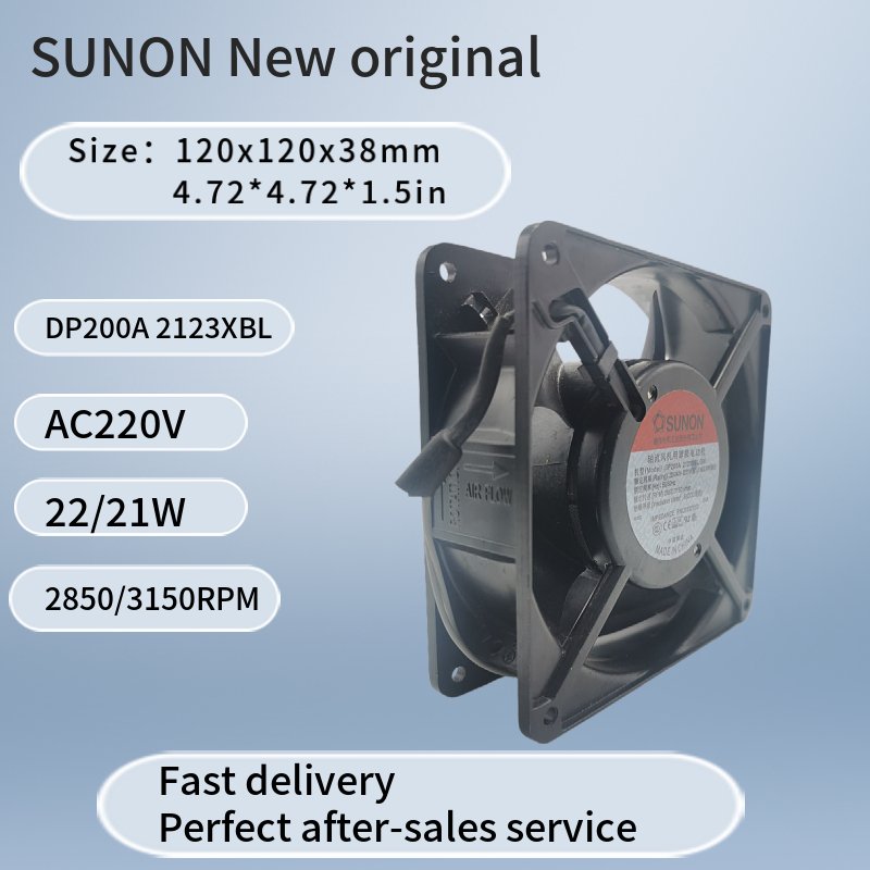 DP200A 2123XBL 120x120x38mm AC220V 0.14A sunon Mame Cabinet, Industrial Cabinet High Speed Ac Axial Fan Cooling Fan