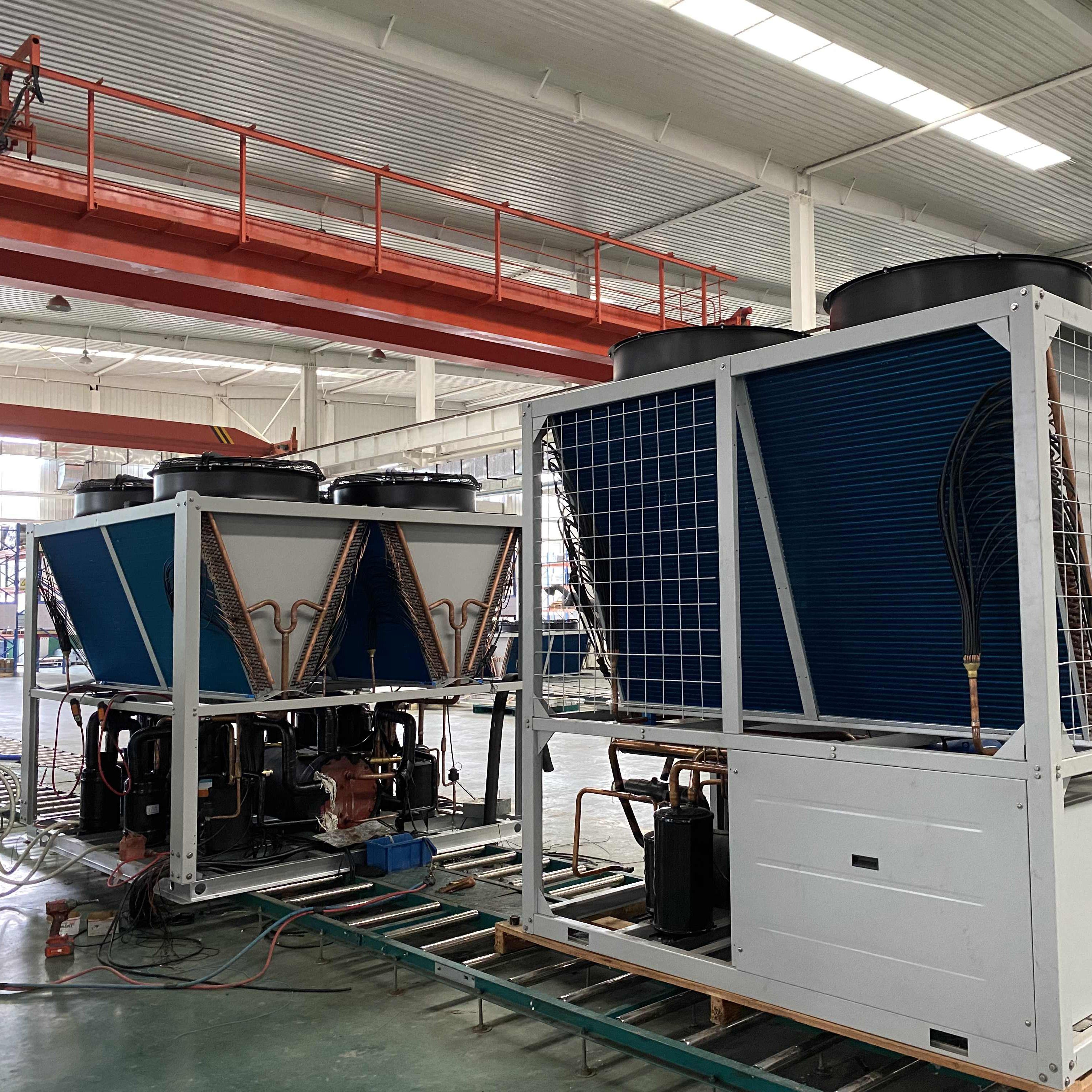 180000 Btu Industrial Ac Conditioner With Copper Pipe Condenser Cooled Scroll Chiller Second Hand Central Air Conditioning