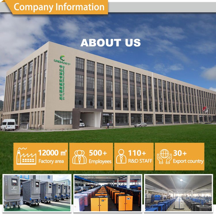 50hp 37 KW Screw Compressor Direct Drive Three Phase 10 bar 230V 60HZ Lingyu air Compressor