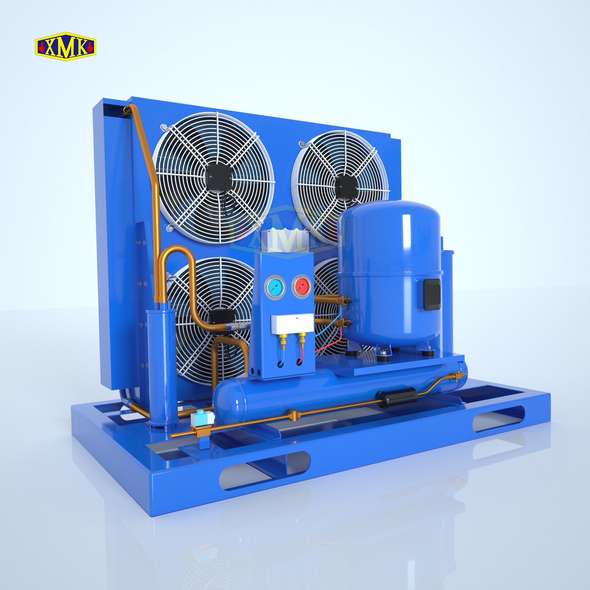 5HP 10HP Air Cooled Outdoor Unit Maneurop Semi-Hermetic Condensing Unit Danfoss Compressor Low Temp Cold Room Refrigeration Unit